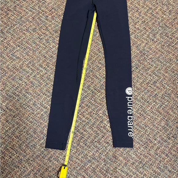 Lululemon- PURE BARRE logo  Black Leggings Size 2 - like brand new - Picture 4 of 8